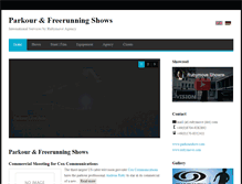 Tablet Screenshot of parkourshow.com